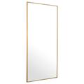 Eichholtz Redondo Mirror Brushed Brass Finish 90x180cm, Square, Gold Metal | Barker & Stonehouse