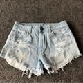 American Eagle Outfitters Shorts | American Eagle Distressed High Rise 90's Boyfriend Denim Shorts Light Washed | Color: Blue | Size: 8