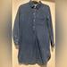 Madewell Dresses | Madewell Denim Shirt Dress Flannel Lined | Color: Blue | Size: S