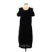 Banana Republic Casual Dress - Midi: Black Dresses - Women's Size Medium