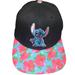 Disney Accessories | Disney Stitch Baseball Cap Hat Black Adjustable Snap Back Rn 109028 | Color: Black | Size: Adjustable