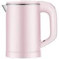 BROGEH Kettles,0.6L Stainless Inner Lid Kettle 600W Cordless Tea Kettle,Fast Boiling Hot Water Kettle with Auto Shut Offwith Boil Dry Protection,Double Walled Insulation/Pink hopeful