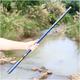 Retractable Hand Rods, Hand Fishing Rods Ultra Hard Carbon Fibre Carp Retractable Stream Rods Freshwater Rivers (Color : Blue, Size : 6.3M)
