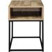 Signature Design By Ashley Gerdanet Urban Rectangular End Table w/ Storage Cubby, Brown & Black Wood in Brown/Gray | 22 H x 16 W x 22 D in | Wayfair