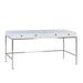 Oliver Home Furnishings Kent Desk Wood/Metal in Brown/Gray/White | 30 H x 60 W x 28 D in | Wayfair 1176-06