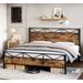 17 Stories Levan Metal Bed Metal in Black | 43.3 H x 62.2 W x 83.1 D in | Wayfair 872C3F9679974B6AA3325A6F7885F6C9