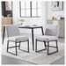 Latitude Run® Upholstered Leather Dining Chairs w/ Metal Legs | 31.88 H x 19.48 W x 17.51 D in | Wayfair 259504193D514974BDC634979417B018