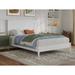 Lark Manor™ Amandalee Solid Wood Slat Bed Wood in White | 44.29 H x 56.93 W x 78.25 D in | Wayfair F18CEAD9CC1840878A95656062D6E2E4