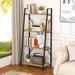 17 Stories Tynieka Ladder Bookcase, Metal in Brown | 51.45 H x 23.62 W x 14.17 D in | Wayfair 1A3838E6B4BA49479F20B99FE6E2F4F1