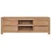 Millwood Pines TV Stand 45.3" x 11.8" x 15.7" Solid Wood Teak Wood in Brown/White | 15.7 H x 45.3 W x 11.8 D in | Wayfair