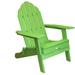 Longshore Tides 30" Gray Heavy Duty Plastic Adirondack Chair in Green | 39.5 H x 29.5 W x 36 D in | Wayfair DAB0B99EB1484314ACE0EF144F14B8AA