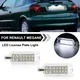 Eclairage LED de Plaque d'Immatriculation pour Renault Megane 1 MK1 Scenic Clio 1 MK1 2 MK2 Twingo