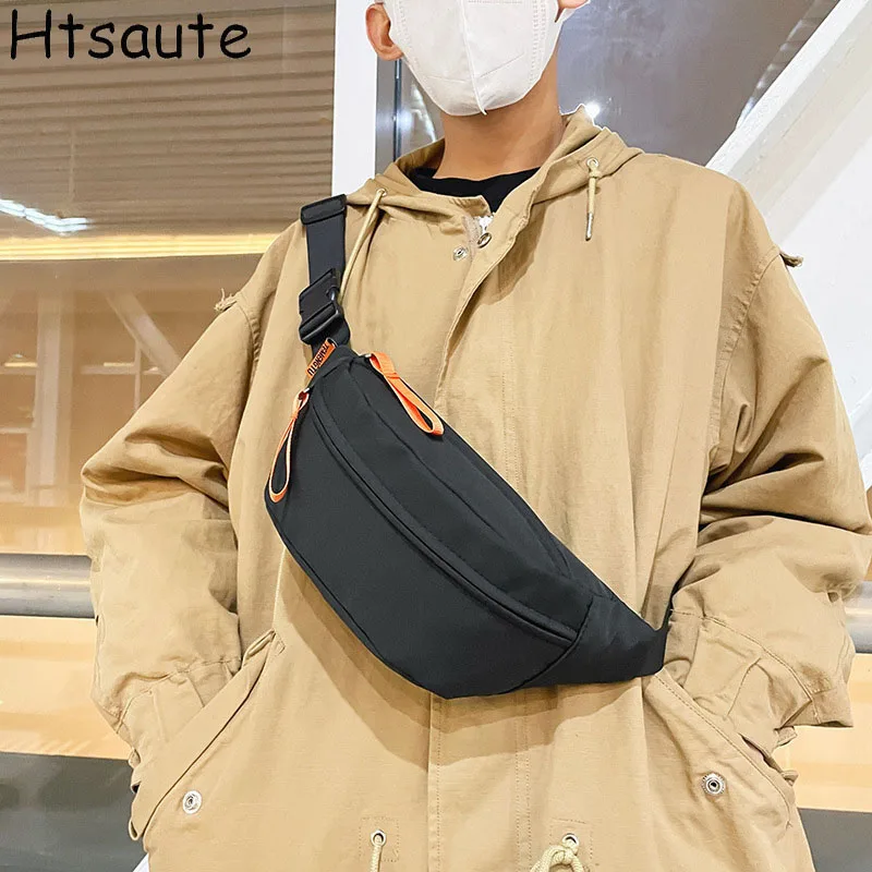 Hommes Fanny Pack adolescent Sports de plein air course cyclisme taille sac Pack mâle mode épaule ceinture sac voyage téléphone pochette sacs