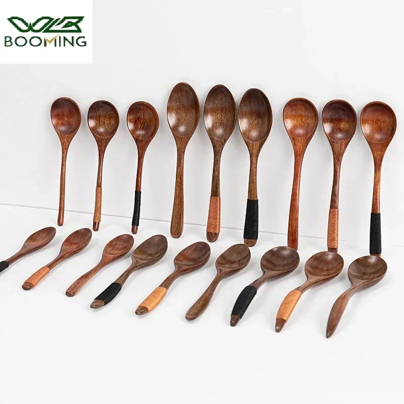 Cuillères en bois pour la cuisine, ustensile de cuisine, crème glacée, café, thé, soupe, Quebritware, thé, fournitures attribuables