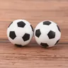 2 stücke 32mm schwarz-weiß Harz Tischfußball Tischfußball Fußball bälle Baby Fuß Fußball