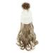 1 Set Long Hair Wigs Beanie with Hair Attached for Women Long Wavy Wig Warm Hat