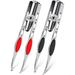2 Pieces Tweezers with LED Light Hair Removal Lighted Tweezers Makeup Tweezers with Light for Women Precision Eyebrow Hair Removal Tweezers Stainless Steel Tweezers (Black. Red)