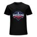 American Baseball Logo Men s T-Shirt Patriotic Sport Team Graphic Men Women Vintage T-Shirt