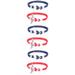 6 pcs Bracelets Men Women Charm Nautical Survival Rope Chain Bracelet Male Metal Hook Wrist Bands ( 09+10)