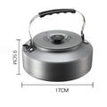 1L/1.5L Outdoor Coffee Tea Pot Portable Camping Kettle Tourism Cookware (1.5L)