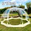 DENEST Pop-Up Bubble Tent 12â€™ x12â€™ Instant Tent Clear Dome Tent Commercial Camping Cabin 6-10 Person Bubble Tent with Storage Bag for Backyard Party Festivals Stargazing Camp Outdoor