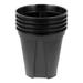 10 Pcs Green Dill Plastic Flower Pot Home Decor Black Planter Boxes Outdoor Holders Planters Indoor Orchid Planting