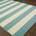 Carson Carrington Style Haven Sonderso Indoor/ Outdoor Stripe Area Rug Sky Blue/Ivory 2 5 x 4 5 3 x 5 Accent Outdoor Indoor Entryway Patio