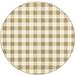 The Gray Barn Style Haven Gingham Check Indoor/Outdoor Area Rug.. Tan 7 10 Round Stain Resistant 8 Round Outdoor Indoor Living Room Patio Round