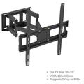 TV Wall Mount for 32-65 Inch TV TV Mount with Swivel and Tilt Full Motion TV Bracket with Articulating Dual Arms for 26 32 36 37 42 46 47 50 52 55 Max VESA 400X400 mm Upper And Lower-10~ 10Â°