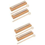 4 Sets of Meditation Chimes Mindfulness Hand Bell Classroom Chime Percussion Instrument