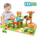 TOY Life 152 PCS Marble Run Set Building Blocks Marble Race Tracks for Kids Includes Classic Big Blocks STEM Toy Bricks Set Marble and Many Accessories for Toddlers Kids Age 3 4 5 6 7 8 9+