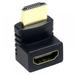 Prettyui HDMI Adapter Right Angle 90 & 270 Degree HDMI Male to Female Connector HDMI Elbow Conversion Head