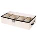 Storage Bins ZKCCNUK Foldable Compartment Shoe Box Storage Bag Thick Cloth Transparent Storage Box Storage Box with Lids for Home Kitchen on Clearance