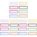 120 pcs Writable Magnetic Label Stickers Office Magnetic Labels Name Plate Tags