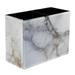 Marble Pattern PVC Leather Brush Holder and Pen Organizer - Dual Compartment Pen Holder - Stylish Pen Holder and Brush Organizer