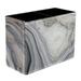 Marble Pattern PVC Leather Brush Holder and Pen Organizer - Dual Compartment Pen Holder - Stylish Pen Holder and Brush Organizer