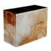 Marble Pattern PVC Leather Brush Holder and Pen Organizer - Dual Compartment Pen Holder - Stylish Pen Holder and Brush Organizer