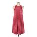 Old Navy Casual Dress - A-Line Crew Neck Sleeveless: Red Print Dresses - New - Women's Size X-Small