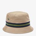 Beige/Green Branded Bucket Hat