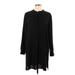 Anne Klein Casual Dress - Shift Crew Neck 3/4 sleeves: Black Print Dresses - Women's Size Large