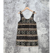 Free People Dresses | New Free People Dress Womens Black Gold Sequin Art Deco Flapper Mini S Small | Color: Black/Gold/Red | Size: S