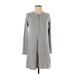 Z Supply Casual Dress - Sweater Dress: Gray Marled Dresses - Women's Size Small