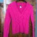 J. Crew Sweaters | J Crew Pink Wool/Cashmere Sweater.Black Label Small, Excellent Condition, V-Neck | Color: Pink | Size: S