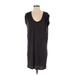 Gap Casual Dress - Shift Scoop Neck Sleeveless: Black Print Dresses - Women's Size Small