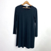 Madewell Dresses | Madewell Womens Sandwashed Swingy Tee Dress Long Sleeve Size Xs New | Color: Black | Size: Xs