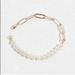 Free People Jewelry | Free People Demi Pearl Bracelet | Color: Gold/White | Size: Os