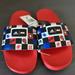 Adidas Shoes | Adidas Little Kids Disney Spider-Man Adilette Comfort Slide Sandals | Color: Blue/Red | Size: Girls/Boys Size 2