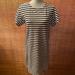 J. Crew Dresses | J. Crew Black & White Striped Short Sleeve Tee Dress Size Small Euc | Color: Black/White | Size: S