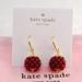 Kate Spade Jewelry | Kate Spade Very Berry Drop Earrings (With Dust Bag) Brand New | Color: Gold/Red | Size: Os