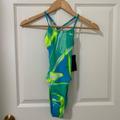 Nike Swim | Nike One Piece Training Swim Suit | Color: Blue/Green | Size: 26